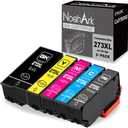 NoahArk 5 Packs 273XL Remanufacture Ink Cartridge Replacement for Epson 273XL 273 XL T273XL for Expression Premium XP-520 XP-800 XP-600 XP-610 XP-620 XP-820 XP-810 Printer(Black Cyan Magenta Yellow)
