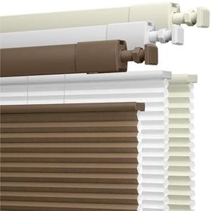Boolegon No Drill No Tools Cellular Shades Top Down Bottom Up Honeycomb Blinds Light Filtering Cordless Window Blinds Easy to Install Shade for Windows,Light Filtering-Brown,Custom Size