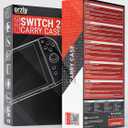 Orzly Case Compatible with Nintendo Switch 2 – Protective Travel Carry Case with Screen Padding, Game Card & microSD Slots, Zipped & Open Pockets for Accessories – 7.9" Gift Boxed