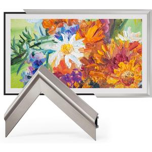 TV Frames 55” Deco Alloy Bezel Only for Samsung The Frame TV and Pro TVs (Fits 2021-2026), Modern & Minimalist Styles from TV to Art, Interchangeable Bezels for Home Decor, Easy Installation
