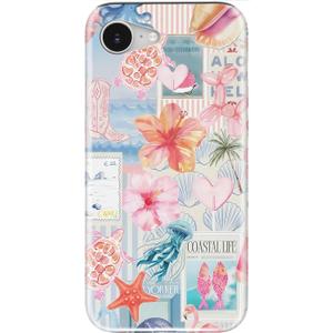 LUMARKE for iPhone 16e Case,Cute Floral Cover,Wireless Charging