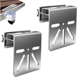 Gutter Mount for Eufy Eolocam S340/E30, Stainless Steel Security Camera Bracket (Silvery 2)