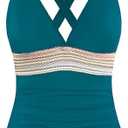 Tankini Tops for Women- Tummy Control Swim Top Only No Bottom 2025(Not Suitable for Large Busts) XL