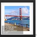 16x16 inch Wood Picture Frame for Wall Hanging Square Photo Frames with Mats 12x12 inch Pictures for Baby Scan,Poster,Decoration,Anniversary,Wedding,Christmas,Diamond Painting(Black)