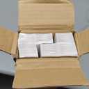 Changshade 6-Pack Pleated Paper Temporary Shades Light Filtering Cut to Size Temporary Paper Blinds for Indoor Windows of Office, Bedroom, Bathroom, Living Room, 48" W x 72" H, White