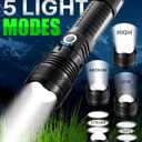 Victoper LED Flashlights, High Powered High Lumens Super Bright Tactical Flashlight, Rechargeable, 5 Modes Zoomable Waterproof Flash Lights for Emergency, Outdoor, Home, Camping, Hiking
