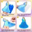 Gooidea 10PCS Poke Arts and Crafts for Girls Classical Princesses Poking Art, Mess-Free DIY Craft for Kids DIY Creative Activities Pretend Play Toy Gifts for Kids Age 4-9