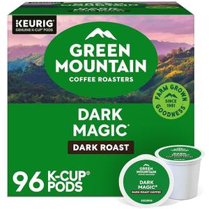 Green Mountain Coffee Roasters Dark Magic Coffee, Keurig Single-Serve K-Cup pods, Dark Roast, 96 Count, Best Before: 17/OCT/2025