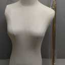 Female Mannequin Dress Form Torso, 47"-83" Height Adjustable Display Mannequin Body with Metal Stand, Retro Manikin for Sewing Clothing Jewelry Market Shop (White, A)