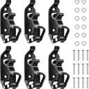 6Pcs Shovel Mount for Roof Rack,Mount Shovel Holder for Truck,Quick Release Axe Holder Kit with Metal Screws and Nuts,Rack Wall for Axe,Metal Rubber Clamps Kit for Boats Bike