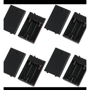 (8 PCS) Portable USB Battery Pack for 5V LED Neon Signs – Battery Operated Power Supply Converter for Plug-in 5V LED Lights, Ideal for Indoor & Outdoor Use (Black), AA 1,5V