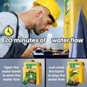MAASTERS 14 Gallon Portable Eye Wash Station, Wall Mount Eyewash Station OSHA-Compliant, Emergency Eye Wash Station with Mirror & Dual Spray