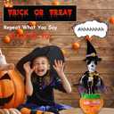 MIAODAM Halloween Toys: Skeleton & Talking Cactus, Singing Pumpkin with Halloween Songs, Glowing Skeleton Decor