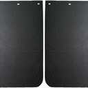 2PCS Universal Heavy Duty Polymer Mudflaps 24x30 Inch, Black Angled Splash Guard Mudflap for Semi Trucks Tractor Trailer