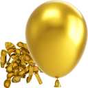 Bezente Metallic Gold Balloons Latex Balloons - 150 Pack 5 inch Chrome Gold Helium Balloons for Wedding Birthday Bridal Shower Graduation Christmas Party Decorations