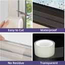 Transparent Window Sealing Tape,2.75 Inch x 66 FT,Window Insulation for Winter,Weather Stripping,Residue-Free Clear Draft Seal Tape for Doors Windows and Ac