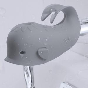 Bath Spout Cover, Faucet Cover Baby Protector Bath Tub Faucet Cover Protector for Kids, Silicone Bathtub Spout Cover for Baby Kids Toddlers Safety Protection Accessories (Gray)