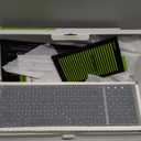 seenda Bluetooth Keyboard and Mouse Combo for Mac, SKM64-2 Rechargeable Slim Wireless Keyboard Mouse Compact, 3 Multi-Device Connection, Compatible for Mac, MacBook Pro/Air, iPad, Black Gray