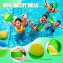 Toss and Catch Ball Game Set, 4 Paddles and 4 Balls Outdoor Paddle Catch Game for Kids, Backyard Beach Pool Yard Toy, Summer Birthday Gift for Boys Girls Ages 4-12