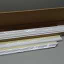 Peel and Stick Accent Wall Molding, 118.1"L x 0.9"W Lightweight Self-Adhesive Chair Rail Trim for Interior Decoration