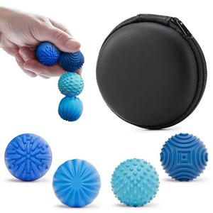luckdoor Silicone Magnetic Balls Fidget Toys for Adults & Teens,4PCS Stress Relief Sensory Toys for Autism ADHD Anxiety,Fun Textures Gadgets,Office Desk Toy,Stocking Stuffers for Men Women Teen Gifts