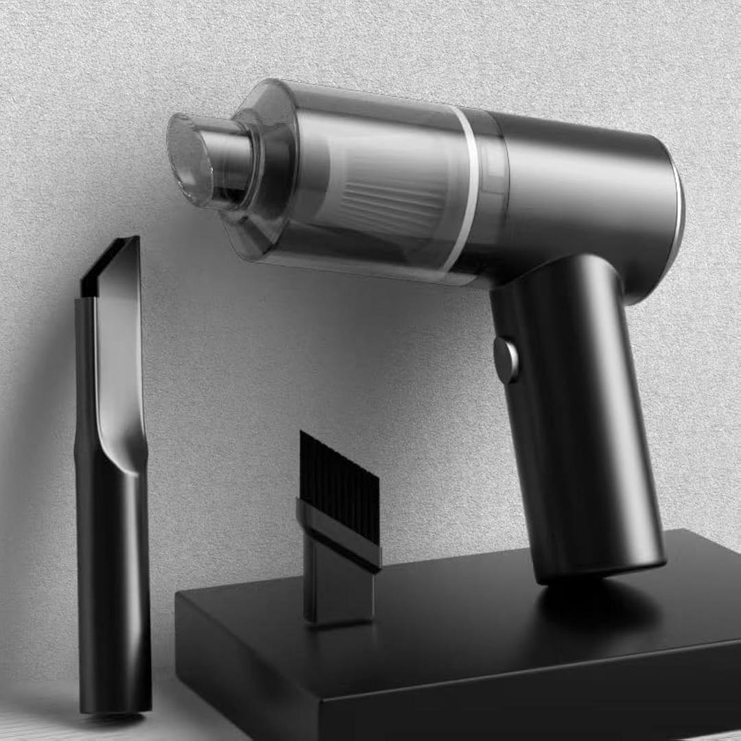 Mini Vacuum Cleaner for,2 in 1 Keyboard Vacuum Cleaner Wireless Handheld,Car Vacuum with Brushless Motor High Power 120W Rechargeable Easy to Clean Car Interior (Black)