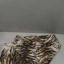WDIRARA Women's Zebra Print Jeans Low Rise Straight Leg Hip Hop Y2k Denim Pants, 26