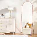 Rose Gold Mirror 64"x21" Pink Body Mirror Pink Floor Full Full Length Mirror Full Length Cute Girls Makeup