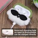 Plush Case Cover Compatible with Apple Airpods pro 3 Handmade Knitted Cartoon Creative Funny Cute Earbuds Headphone Cases (MJ-BG+Green,for Airpods pro 3)