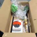 Wind Spinner for Garden and Yard - Large Metal Kinetic Wind Sculptures for Outdoor Decor Multi-Color olar Powered Glass Ball - Garden Decoration - 80 Inches Tulip Yard Art