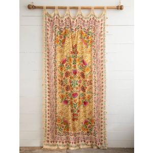 Printed Curtain Panel, Style Coral Jade Motif  - 84' x 48', 2 Panels
