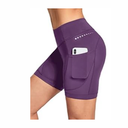baleaf 4D Padded Bike Shorts Women Cycling Underwear Gel Padding Pockets Purple, Size L