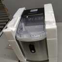 EUHOMY Countertop Ice Maker Machine with Handle, 26lbs in 24Hrs, 9 Ice Cubes Ready in 6 Mins, Auto-Cleaning Portable Ice Maker with Basket and Scoop, for Home/Kitchen/Camping/RV. (Black)