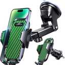 VANMASS Phone Holders for Your Car 2026 Ultimate Phone Mount Military-Grade Windshield Dashboard VentNewest Best Strongest Cell Phone Car Mount for iPhone 16 Pro Max 15 Samsung Android,Green