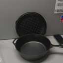 Lodge 5 Quart Pre-Seasoned Cast Iron Deep Skillet with Lid - Signature Teardrop Handle & Assist Handle - Use in the Oven, on the Stove or Grill, or Over a Campfire - Use to Sear, Saut, Bake, Broil, Braise, Fry, or Grill - Black