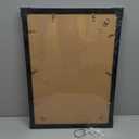 14x20 Poster Frame Set of 2, 14 x 20 Wood Picture Frames with Mat for 12x18, Wooden Photo Frame with Tempered Glass Cover for Wall Mounting Display, Black