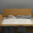 Vanity Stool Chair Faux Fur, 16.3" L x 12.8" W x 17.3" H Soft Ottoman, Makeup Chair Bench Furry Padded Seat with 4 Metal Legs, Footstool Multifunctional Chairs for Bedroom, Living Room