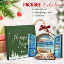 2 x Wooden Beach Ornaments for Christmas Tree 2025 - Beachy Ornaments, Beach Themed Gifts for Women Men - Ocean Gift, Beachy Gifts for Family, Friends - Coastal Nautical Holiday House Decor