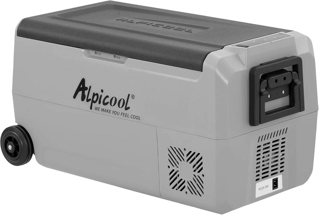 Alpicool T36 Dual Temperature Control 12 Volt Refrigerator 38 Quart Portable Car Fridge Freezer (-4F~68F) for Truck, RV, Boat, Camping and Travel