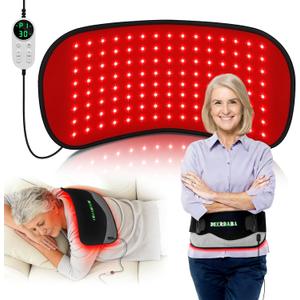 Red-Light-Therapy-for-Body,2026 Upgraded-4 Modes 5 Stage Power Medical-Grade TPU Mat for Body Pain Relief,20"x 9"Dual Wavelength Infrared Red Light Blanket LEDs