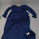 2025 Womens Maternity Wrap Dress V Neck Ruffle Sleeves Semi Formal Baby Shower Photoshoot Party Cocktail Pregnancy, M, Peacock Blue