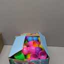 MGparty 210 Pack Easter Eggs Empty 2.3" Plastic Bright Colors Eggs with Golden Eggs for Easter Egg Hunt Party Favors Basket Stuffers Fillers