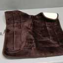 Arotive Memory Foam U-Shaped Toilet Rugs 1'8" x 2' 20" x 24", Super Soft Absorbent Contoured Bathroom Rugs, Machine Washable Contour Bath Mats for Bathroom Toilet Base, Brown
