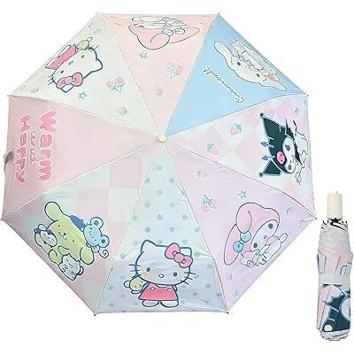 Automatic Umbrella for Women Kids Girls Compact Travel Rain Sun Uv Protection Portable Foldable