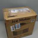 DUMOS Ice Maker Countertop, Ice Machine with Portable Handle, Basket and Scoop, 26lbs Daily, 9 Bullet Cubes in 6~8 Mins, Auto-Cleaning for Home, Kitchen, Office, Outdoors, RV Camping