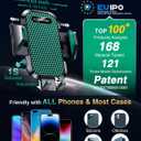 VANMASS [True Military-Grade] Car Phone Holder [Strongest Suction & Clip] Cell Phone Mount for Dashboard Windshield Vent Truck Accessories Cradle Dash Stand for iPhone 15 14 13 12 Android,Green