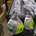 PGM Kids Junior Golf Clubs Ages 3-12, 5-Club Beginner Set Stand Bag Green (1# Driver, 5# Iron, 7# Iron and S, Stiff, Steel, Right)