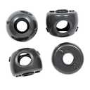 Safety 1st Parent Grip Door Knob Covers, Grey/Charcoal, 4 Count (Pack of 2)