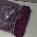 MAYSHINE Plush Shaggy Chenille Bath Mat | Extra Soft, Super Absorbent, Non-Slip Bathroom Rug | Fluffy Microfiber, Area Rug Sets for Bathroom Floor, Kitchen, Living Room | 39"x24" | Plum