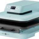 HTVRONT Auto Heat Press Machine 15x15 for T Shirts - Professional Heat Transfer Machine with Auto-Release - Fast & Even Heating for HTV, Sublimation Projects, Light Blue